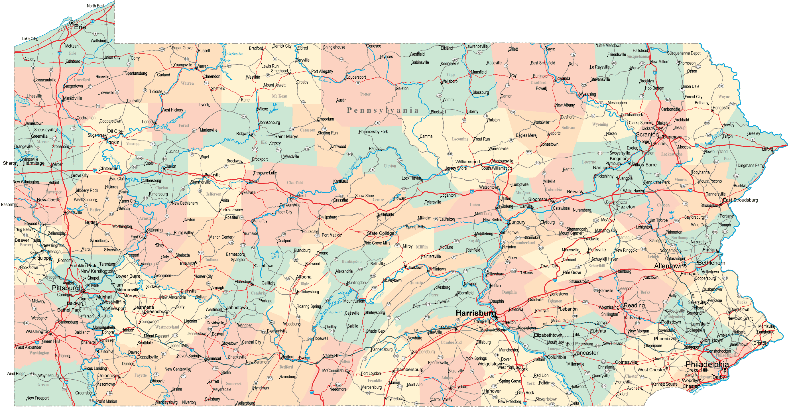 Pa Dot Road Maps